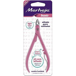 Alicate Higiene Pessoal para Cutícula Basic Rosa