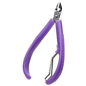 Alicate Higiene Pessoal para Cutícula com Cabo PLAST Roxo