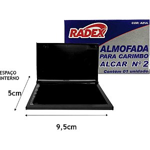 Almofada Carimbo N2 Azul (7897254101262)