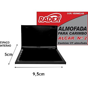Almofada Carimbo N2 Vermelha 1