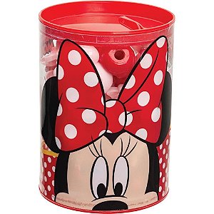 Apontador com Depósito Decorado Minnie Face 1 Furo CX com 32