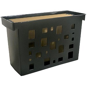 Arquivo Móvel Dellocolor com 6 Pastas Suspensas Preto