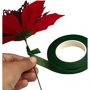 Artesanato Fita Floral Verde Bandeira 27M
