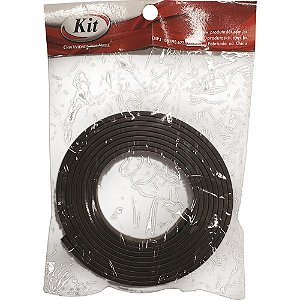 Artesanato ímã Tira 9MM X 2MM Preto com 2M