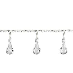 Artigo para Decoração Natal Cordão LUZ Bolinhas 2,3M BRANC
