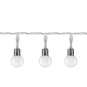 Artigo para Decoração Natal Cordão LUZ Bolinhas 2,3M BRANC (7899655095966)