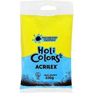 Artigo para Festa Holi Colors 100G Azul Turquesa Caixa com 10 Unidades