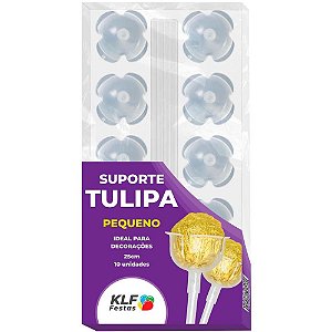 Artigo para Festa KIT Suporte Tulipa 25CM - Pacote com 10 Unidades