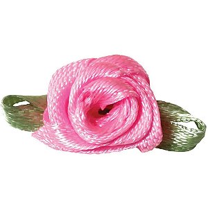 Aviamento FLOR Rococó JFR001 02-019 Rosa Médio - Pacote com 50