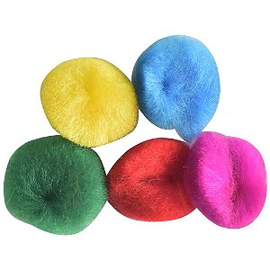 Aviamento Pompom Multicolor 4 20MM com 45 Unidades