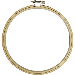 Bastidor para Bordado 15CM de Bambu - Leve e Resistente