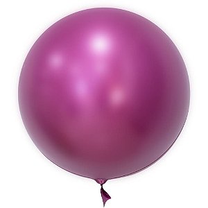 Balão Bubble Cromado PINK 60CM