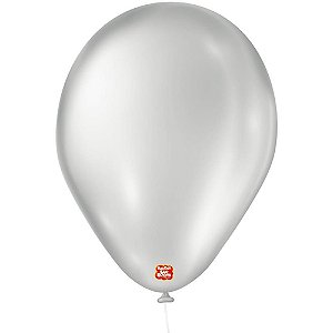 Balão Cintilante N070 Prata PCT com 50
