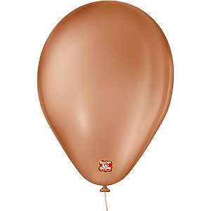 Balão Classic 6,5 Polegadas Marrom - Pacote com 50 Unidades