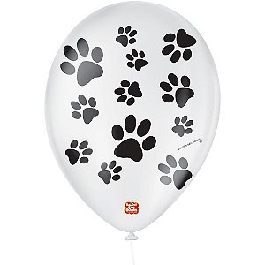 Balão Decorado N09 Patinha de Cachorro PCT com 25