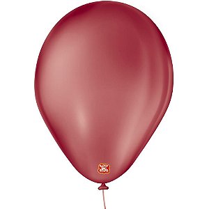 Balão Imperial N070 Bordô - Pacote com 50 Unidades