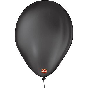Balão Imperial N°70 Preto Pacote com 50 Unidades
