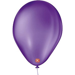 Balão Imperial N070 Roxo UVA - Pacote com 50 Unidades