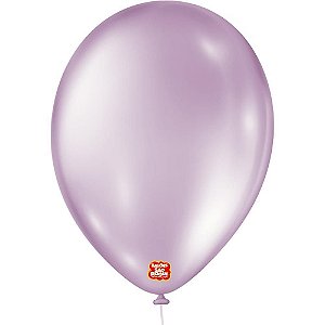 Balão Pérolado N070 T Pastel Lilás PCT com 25