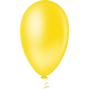 Balão PIC PIC N°70 Amarelo Pacote com 50 Unidades