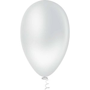 Balão PIC PIC N°70 Branco Pacote com 50 Unidades