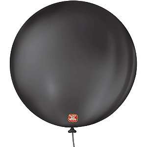 Balão Redondo N05 Preto Ebano PCT com 50