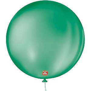 Balão Redondo N05 Verde Folha Pacote com 50