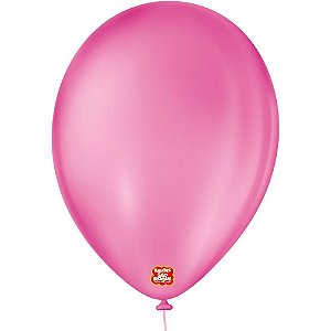 Balão Redondo N09 Rosa SHOCK Pacote com 50