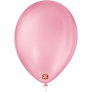 Balão Redondo N09 Rosa Tutti Frutti Pacote com 50