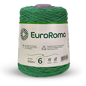 Barbante Colorido Euroroma 600G 4/6 Fios 610M Verde Bandeira