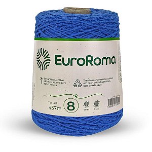 Barbante Colorido 600G 4/8 Fios 457M Azul Royal Euroroma