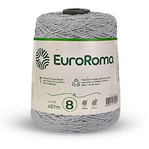 Barbante Colorido Euroroma 600G 4/8 Fios 457M Cinza