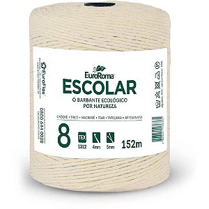 Barbante CRU 200G Escolar 4/8 Fios RL 152M - Pacote com 4 Unidades