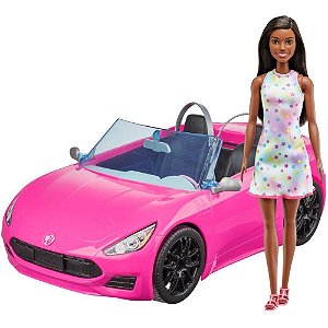 Barbie Estate Conversível PINK com Boneca Morena