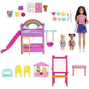 Barbie Family Skipper Escolinha das Crianças - Conjunto de Brincar com Acessórios
