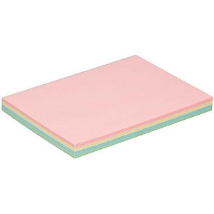 Bloco de Recado Autoadesivo 76X102MM Pastel Colors - 100 Folhas