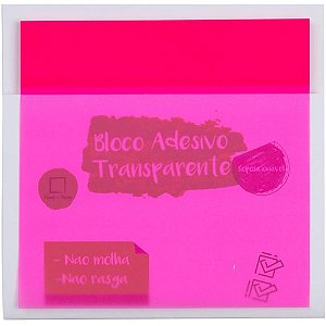 Bloco de Recado Autoadesivo Maxprint Clearnote 76X76MM 50 Folhas