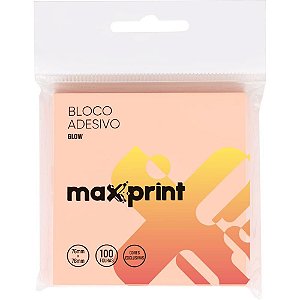 Bloco de Recado Autoadesivo 76X76MM Hope GLOW 100 Folhas