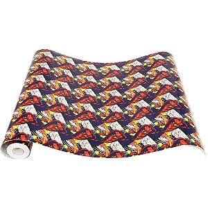 Papel de Parede Plástico Adesivo SPIDER-MAN PVC 45CM X 10M