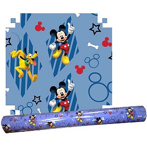 Papel de Parede Plástico Adesivo 45CM X 10M Mickey PVC