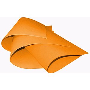 Placa de EVA Liso 40X60CM Laranja - Pacote com 10 Unidades