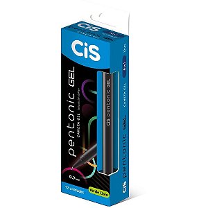 Caneta GEL CIS Pentonic 0,7MM Verde Claro CX com 12