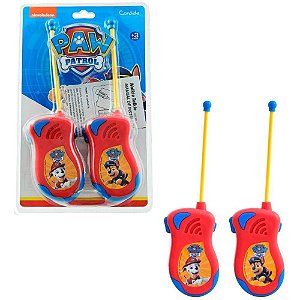 Walkie Talkie Patrulha Canina Alcance 5MTS