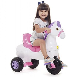 Veículo para Bebê Poto Calesita 2EM1 Rosa com Som