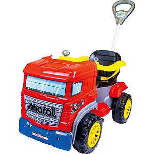Veículo para Bebê Pedal TRUCK Vermelho