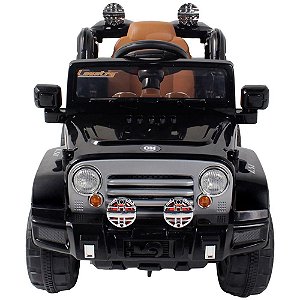 Veículo Elétrico Jipe Preto 12V com Controle 30KG