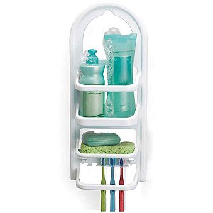 Utensílios para Banheiro Porta SHAMPOO/PRATELEIRA Branco