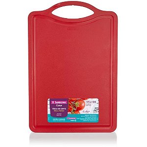Utensílio Doméstico Tábua Corte 27CM Vermelha