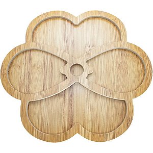 Utensílio Doméstico Petisqueira MDF 5DIV 30X27CM