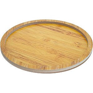 Utensílio Doméstico Petisqueira Bambu Redonda 25CM